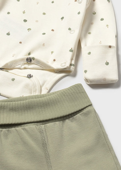 Comp. 2 pezzi neonato Ecrù