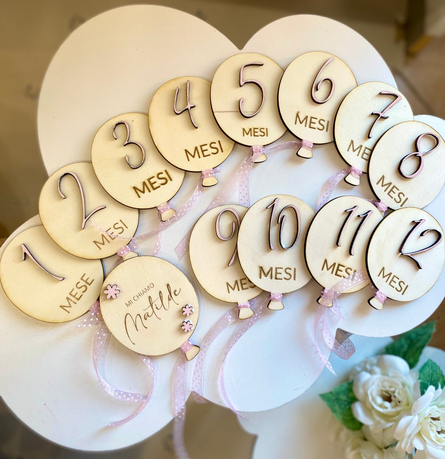 Milestone Cards - Primo anno - Flower