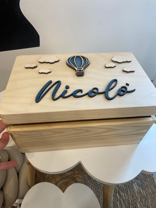 Scatola dei Ricordi - Mongolfiera Blu