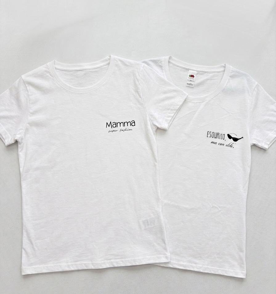 T-shirt "Mamma con Stile" – "Esaurita ma Fashion"
