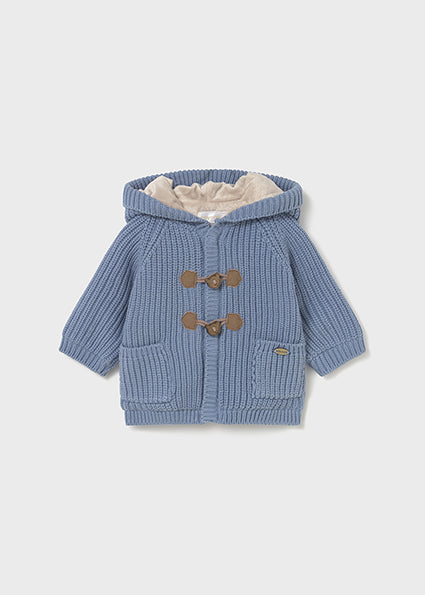 Cardigan imbottito in maglia neonato