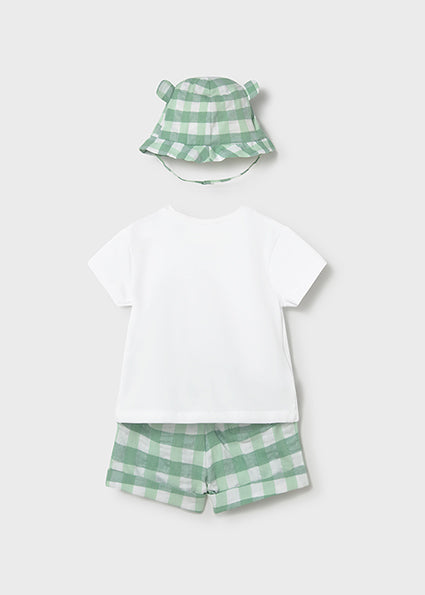 01276-Compl. pantalone corto e capp