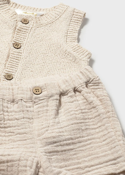 01279-Compl. pantalone corto gilet