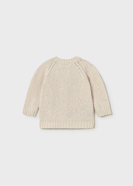 01306-Cardian collo a v tricot