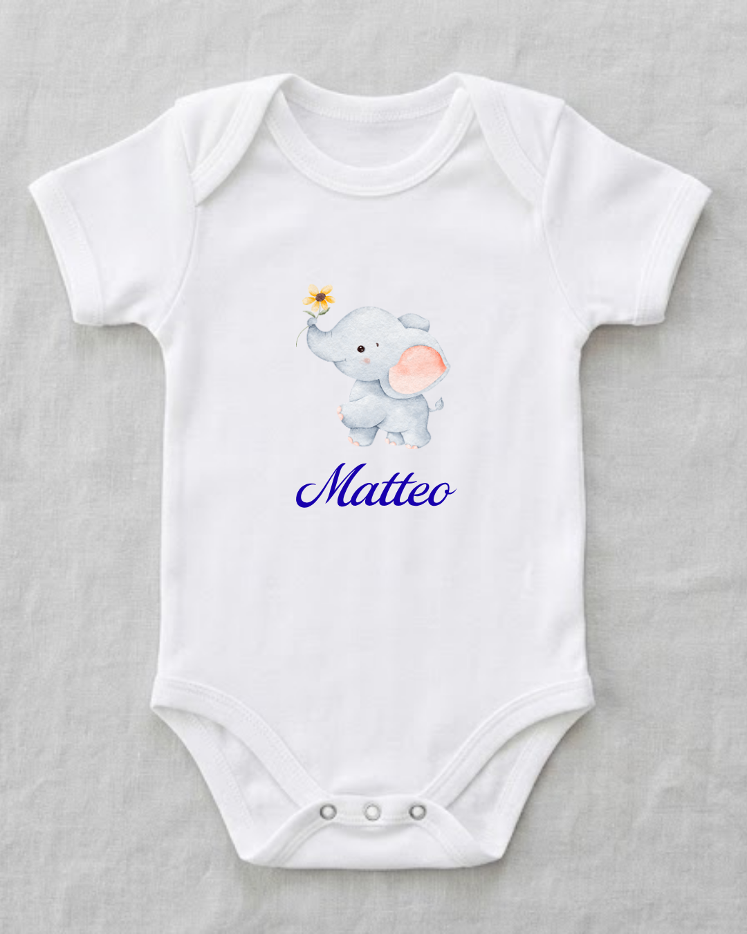 Body Neonato Personalizzato – Dolcezza in Puro Cotone