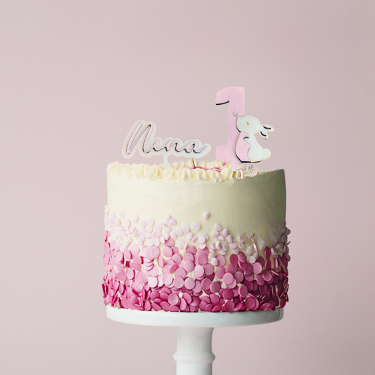 Cake Topper "One-Nome" - Bunny