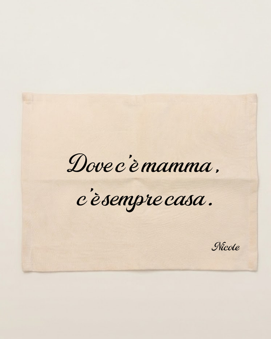 Tovaglietta "Dedica d'Amore" – Collezione Festa della Mamma