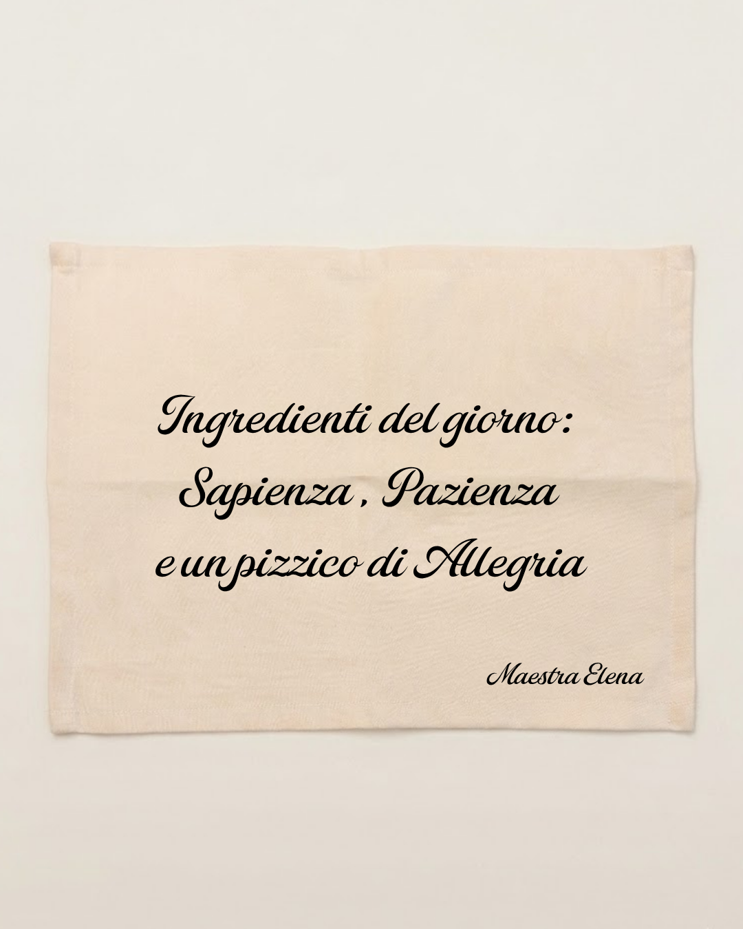 Tovaglietta Americana in Cotone –  Maestra