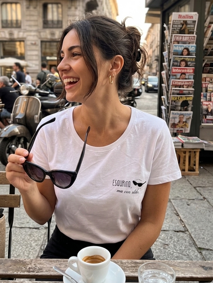 T-shirt "Mamma con Stile" – "Esaurita ma Fashion"