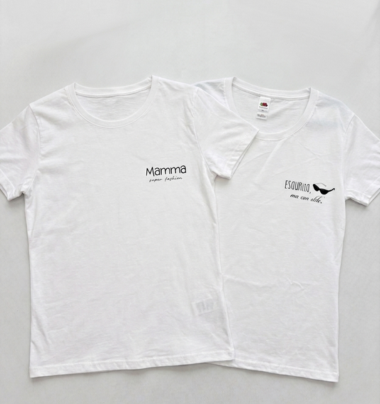 T-shirt "Mamma con Stile" – "Esaurita ma Fashion"