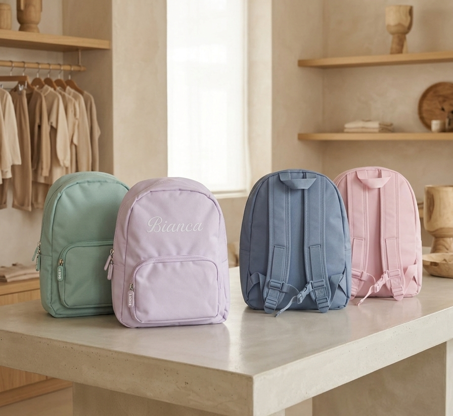 Zaino Solid Pastello Personalizzato