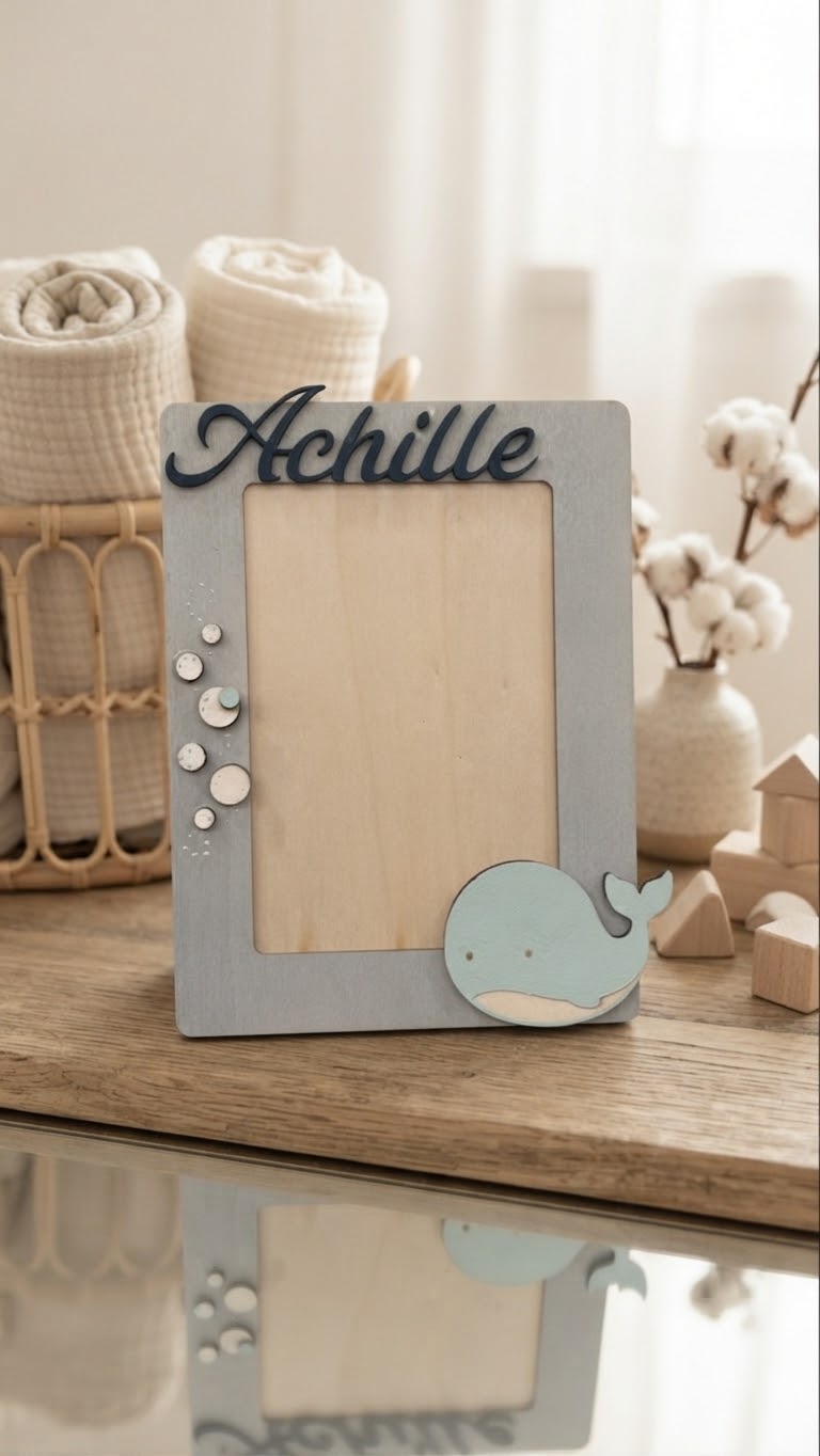 Cornice in Legno Personalizzata "In fondo al mar"