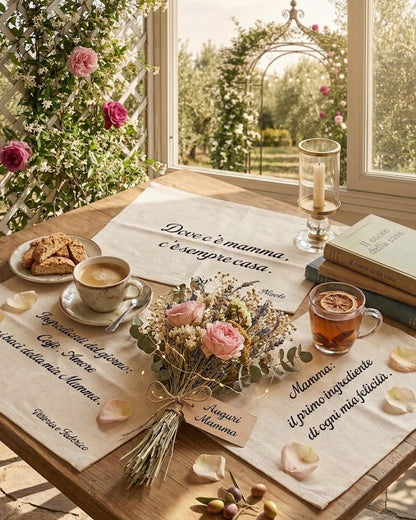 Tovaglietta "Dedica d'Amore" – Collezione Festa della Mamma