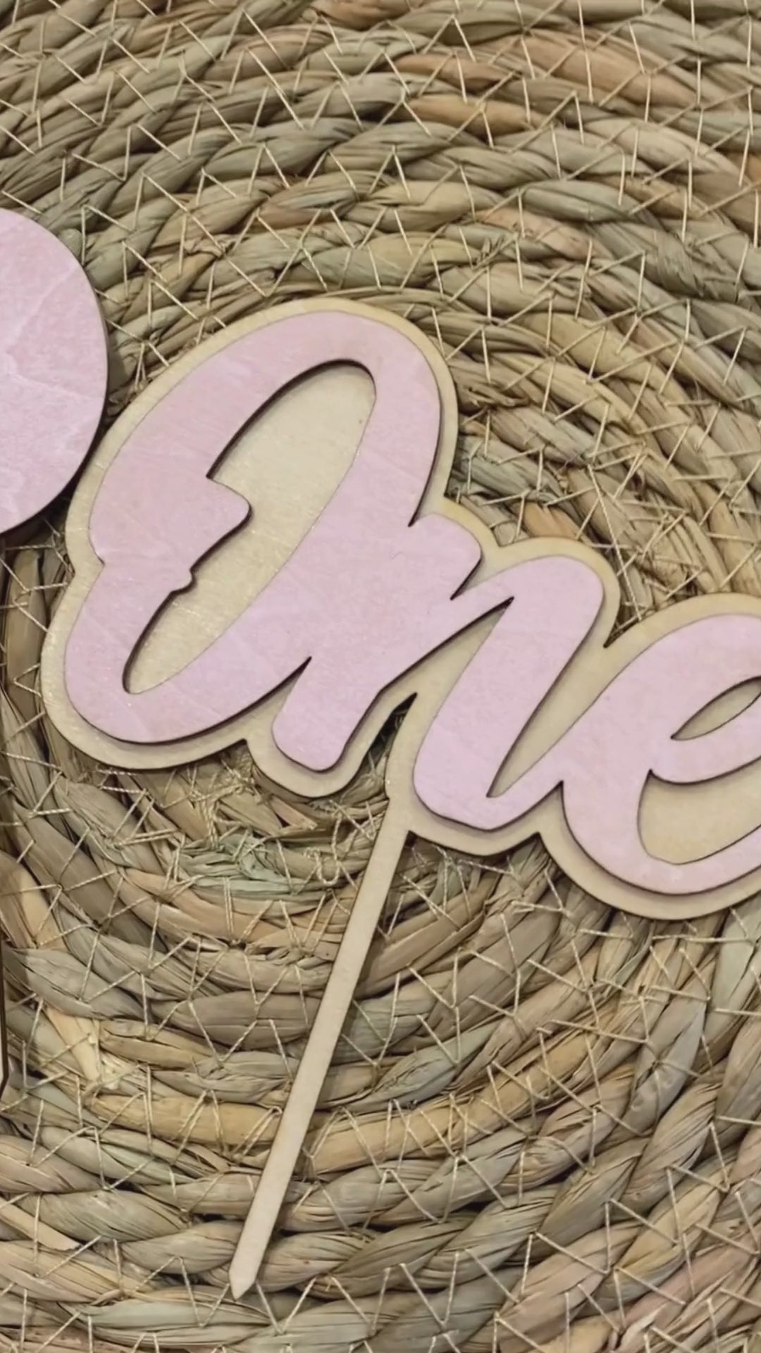 Cake Topper "One" Palloncino - colori assortiti