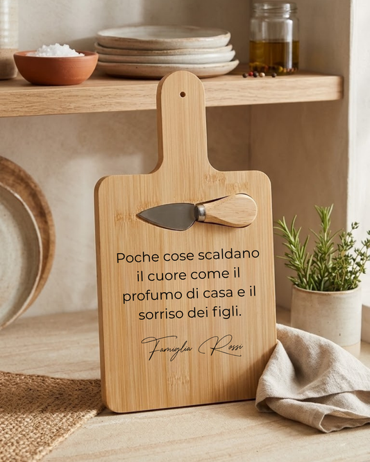 Tagliere Bamboo "Tacky" Personalizzato con Incisione